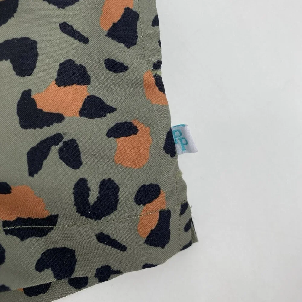 Posh Peanut Newborn Size 0-3M Green Eli Swim Trunks Animal Print NWT